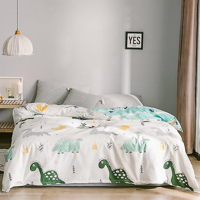 Slowmoose Four Seasons Ab Version Printing Zipper Comforter Duvet Cover - Soft Breathable 180x220cm / Sham