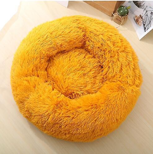 Slowmoose Soft Round Shape, Warm Sleeping Bed For Pets Gold 50cm