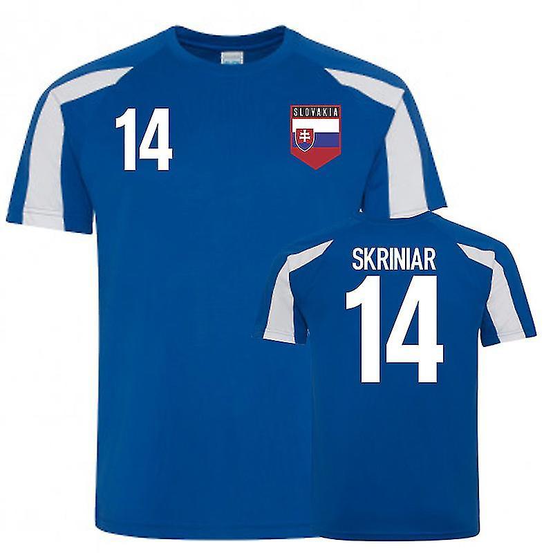 UKSoccerShop Slovakia Sports Training Jerseys (Skriniar 14) Blue XLB (12-13 Years)