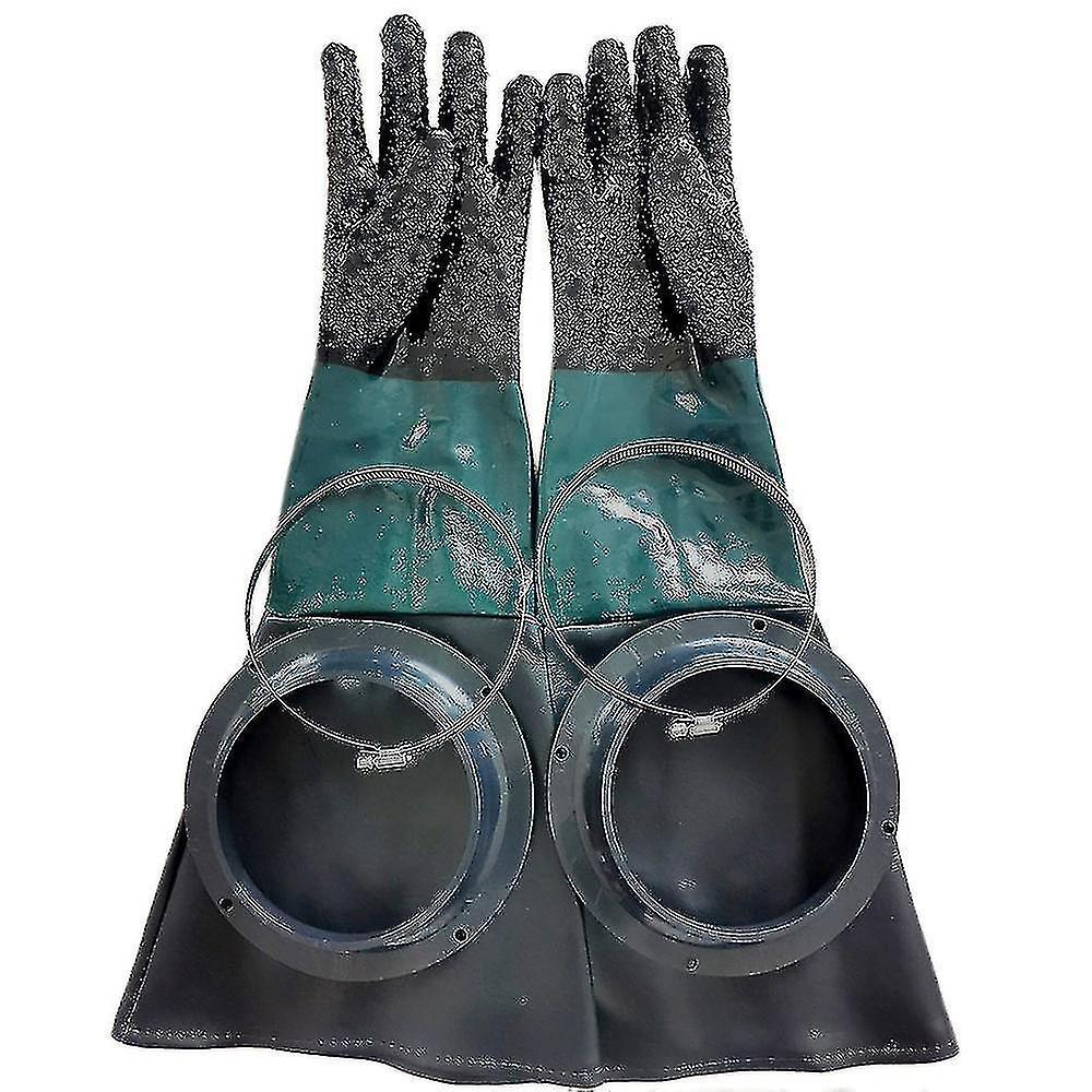 Sandblasting Gloves Sandblast Cabinet Gloves with O Rings - 60cm Sandblaster Parts