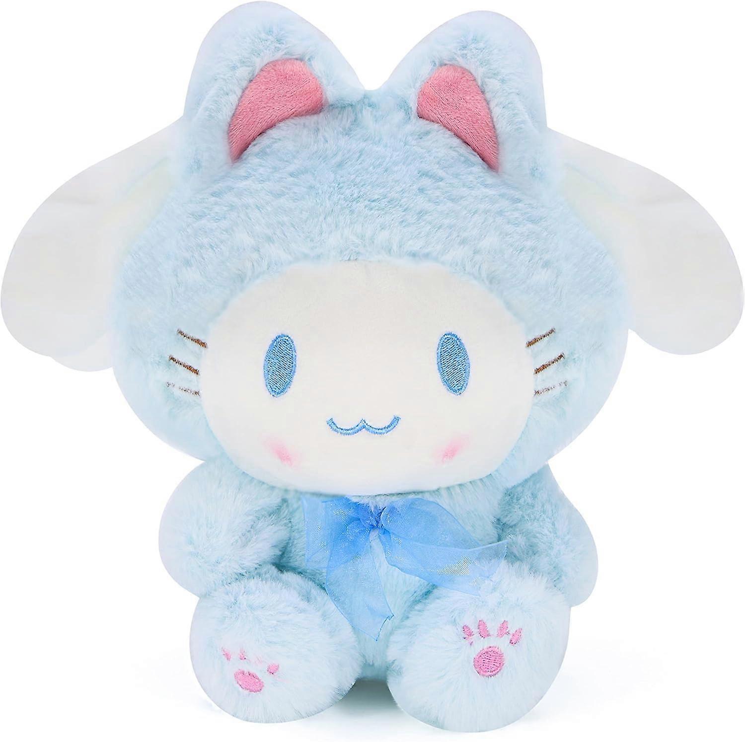 Heyone Kawaii Plush Doll 10'' Cartoon Stuffed Soft Toy, Lovely Plushies for Children Girls Fans,Gift for Children Birthday Christmas (Cat Series A)