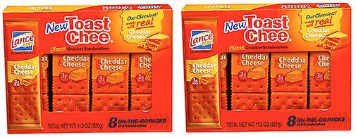 Lance Toast Chee Cheddar Cheese Sandwich Crackers 2 Box Pack