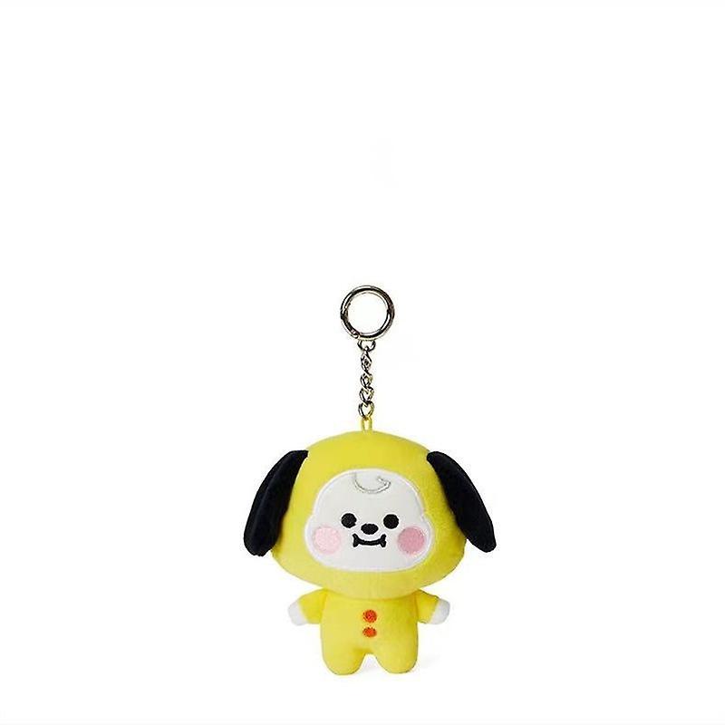 Aionyaaa 10cm Kawaii Line Friends Bt21 Cartoon Shooky Cooky Chimmy Rj Plush Pendant Dessert Series Keychain Pendant Plush Doll Ornament pendant25