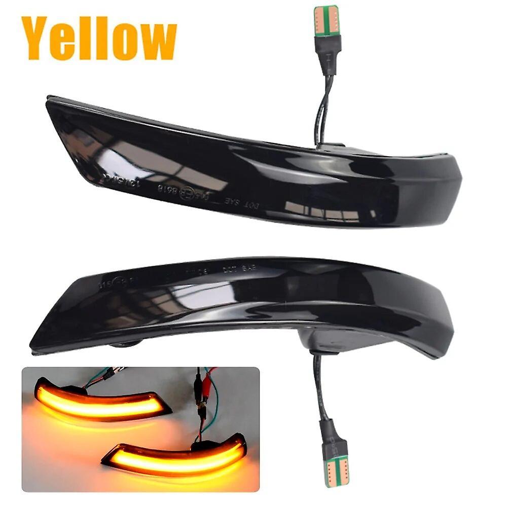 Scitoo For Ford Focus 2 Mk2 Focus 3 Mk3 3.5 For Mondeo Mk4 Eu Dynamic Turn Signal Light Side Mirror Indicator Sequential Blinker Lamp Yellow