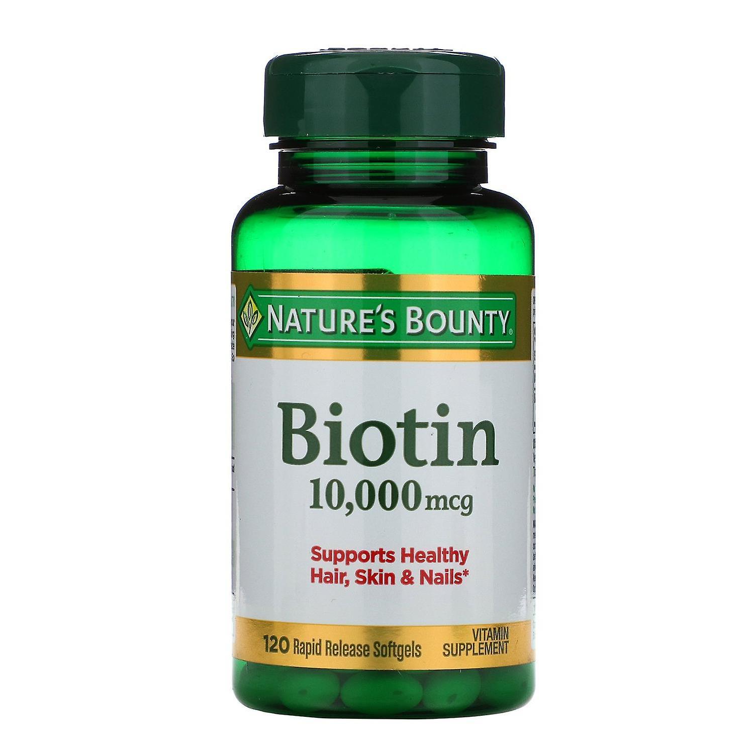 Natures Bounty Nature's Bounty, Biotin, 10,000 mcg, 120 Rapid Release Softgels