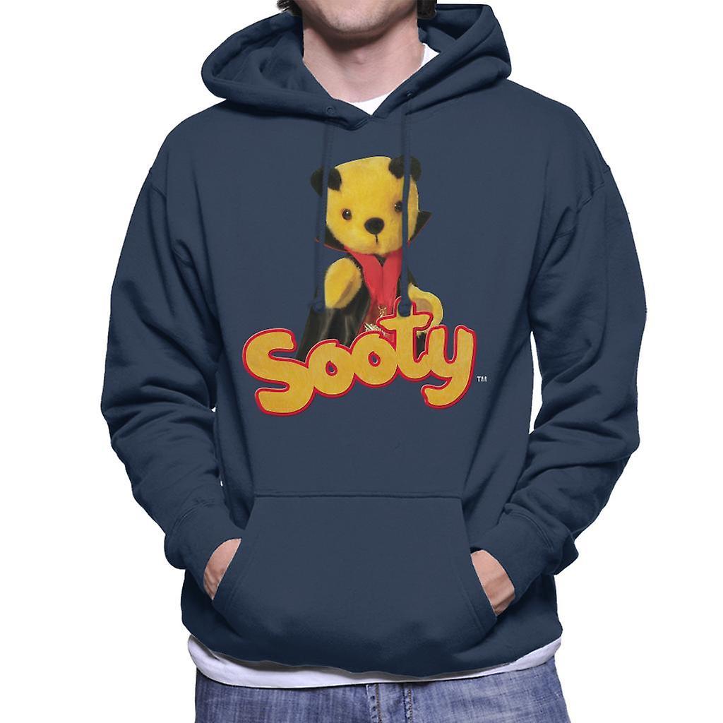 Sooty Halloween Vampire Men's Hooded Sweatshirt Navy Blue Medium