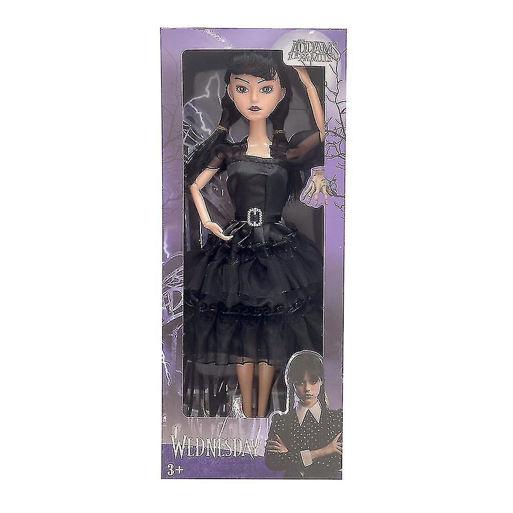 Yuheng Wednesday Addams Family 11 Inch Doll Wednesday Fans Kids Girls Birthday Toy Gifts