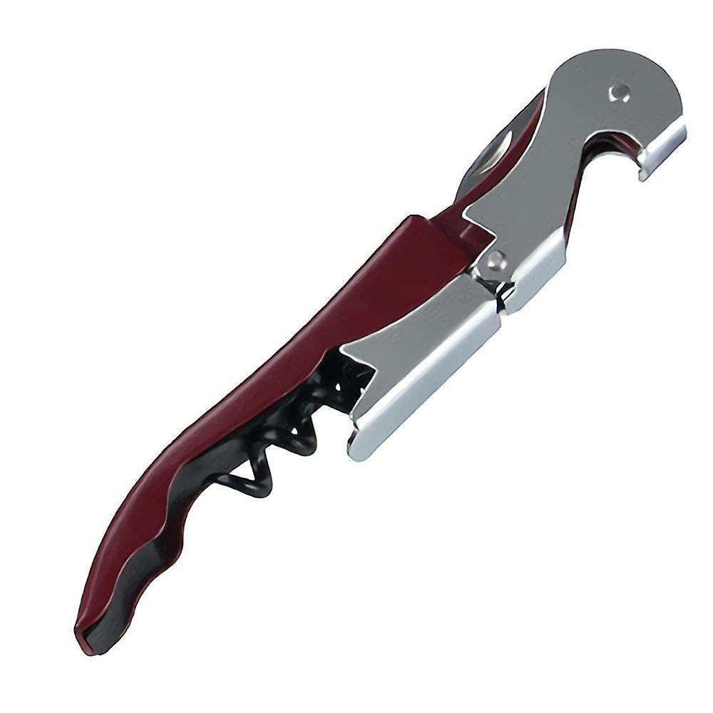 Yeye Burgundy Stainless Steel Hippocampus Multifunctional Wine Opener Folding Portable Hippocampus Bottle