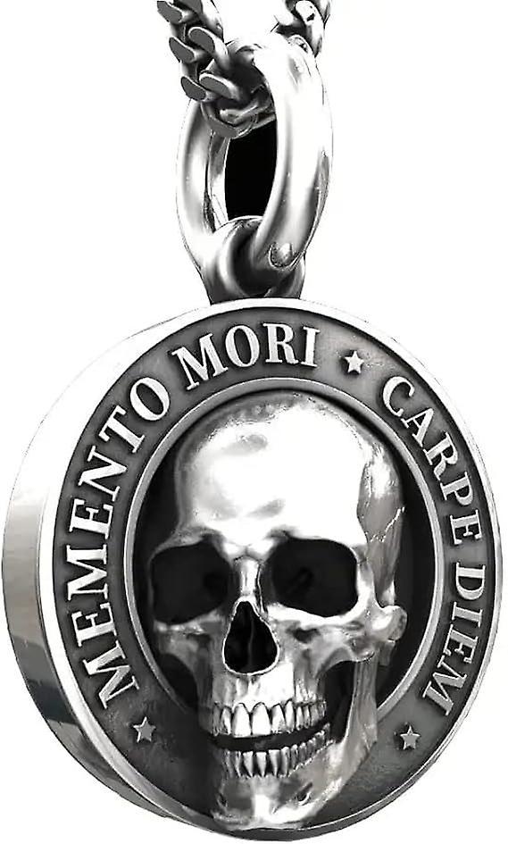 Heytea Memento Mori Necklace Carpe Diem Pendant 3d Skull Necklace For Men, Mori 400th Birthday Special Commemorative Necklace