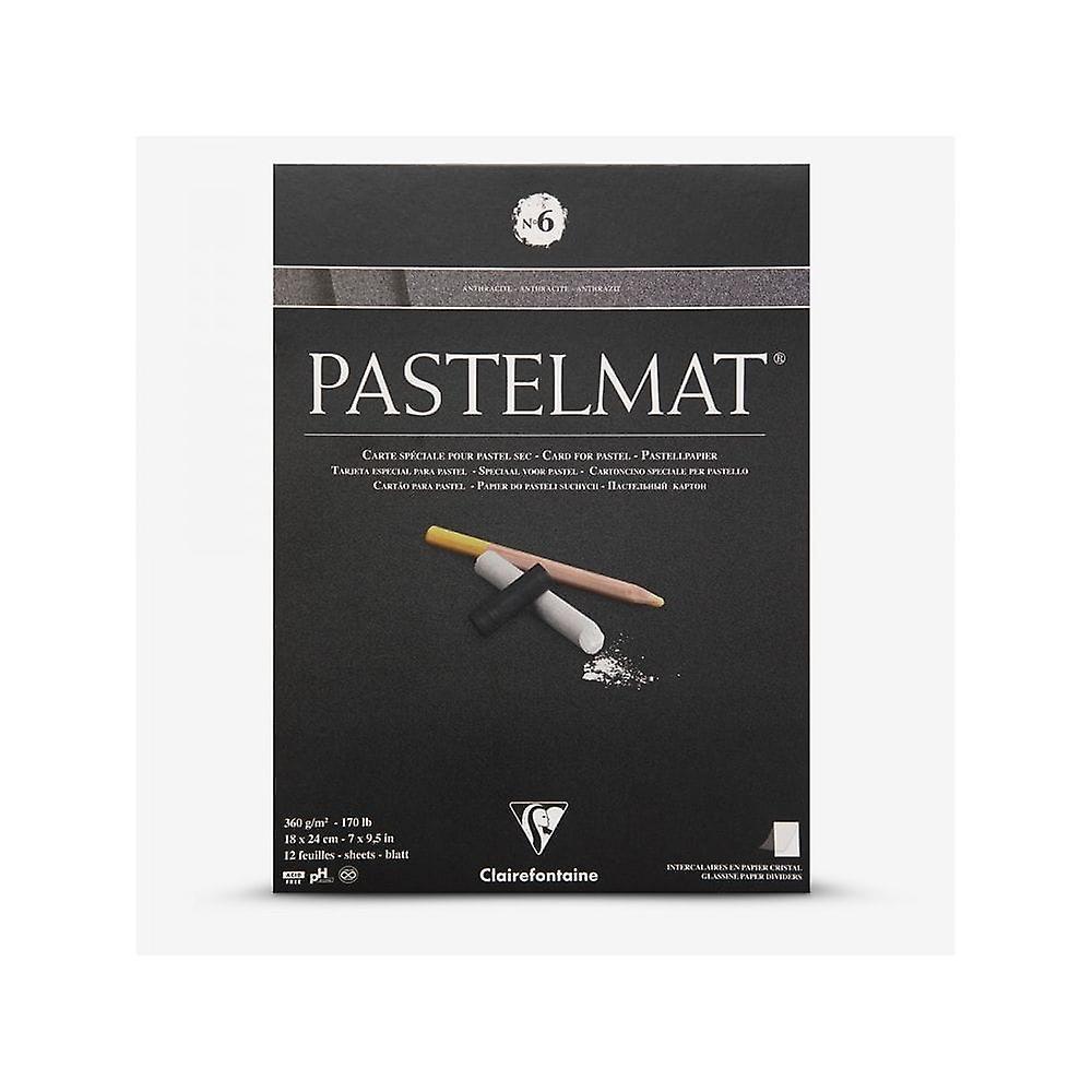 Clairefontaine Pastelmat Pad 360g Anthracite No6 | Sizes Listed 30 X 40 Cm