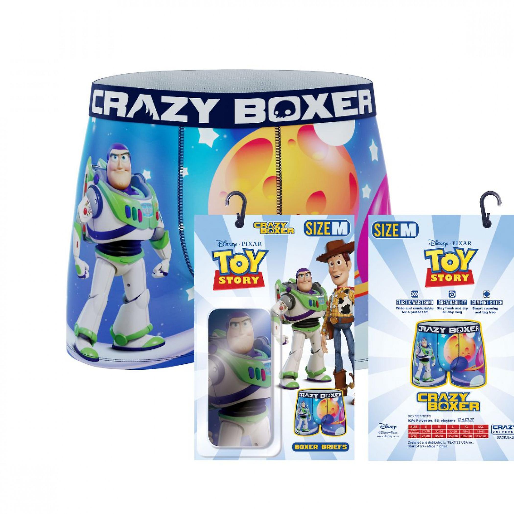 Movies Crazy Boxers Toy Story Outer Space Boxer Briefs Multi-Color Large (36-38)