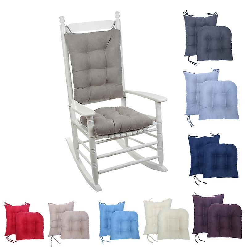 Jielin Non-slip Rocking Chair Cushion Set With Thick Padding RED