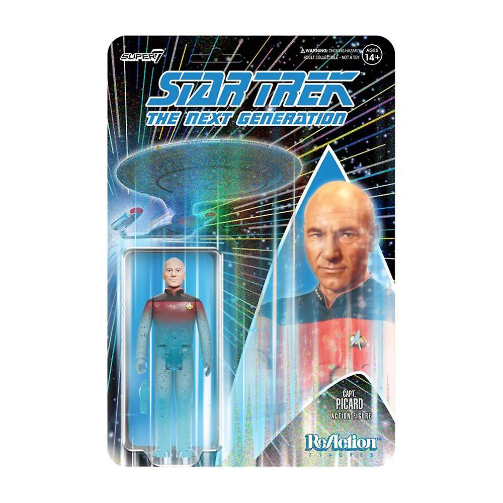 StarTrek Star Trek Captain Picard Transporter Highly Collectable ReAction 3.75" Figure