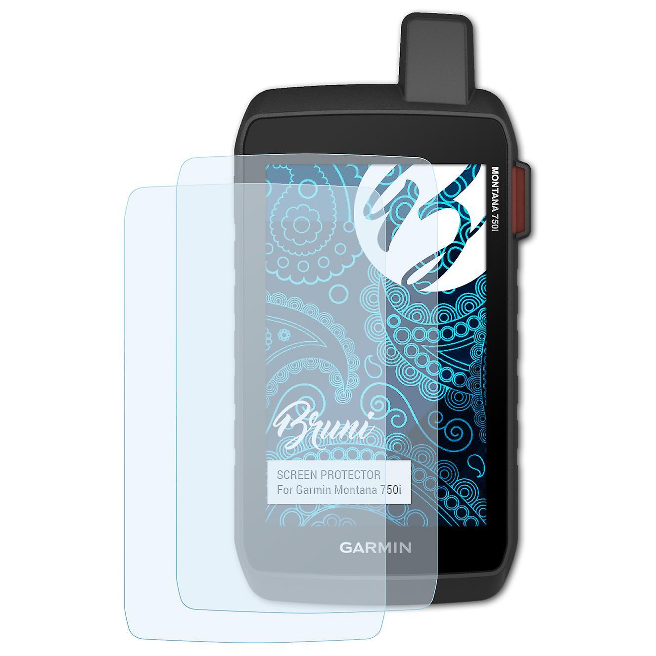 Bruni 2x protective film compatible with Garmin Montana 750i film clear