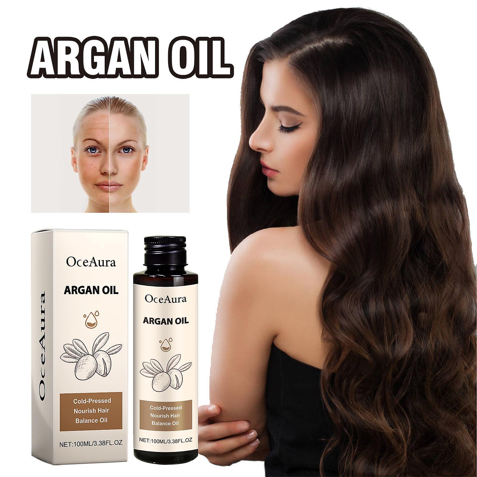 Kakanwo Natural Argan Oil Improves Damaged Hair Promotes Hair Growth Reduces Aging Plumps And Radiant Skin100Ml As Show Free Size