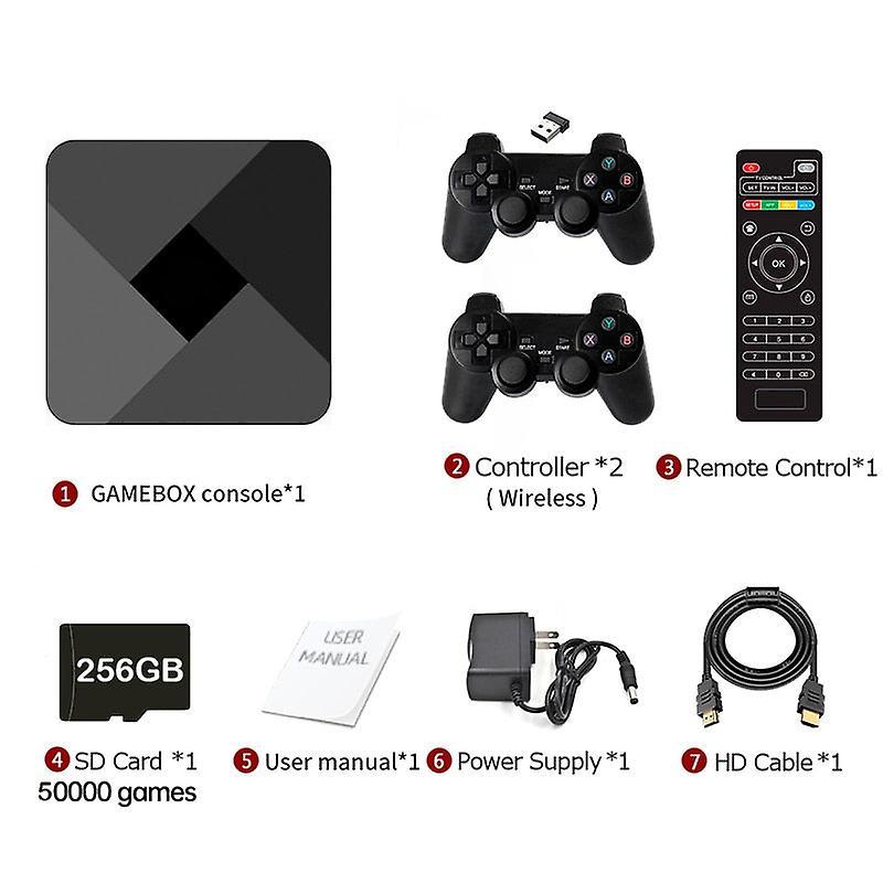 HCSC Game Box 50000+ Games Retro Tv Box G5 S905l Wifi 4k Hd Super Console 50+ Emulator Video Console Game Player For Ps1/naomi/dc 256g 50000games U...