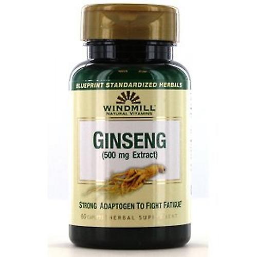 Windmill Health Ginseng,500 mg ,60 Caps (Pack of 1)