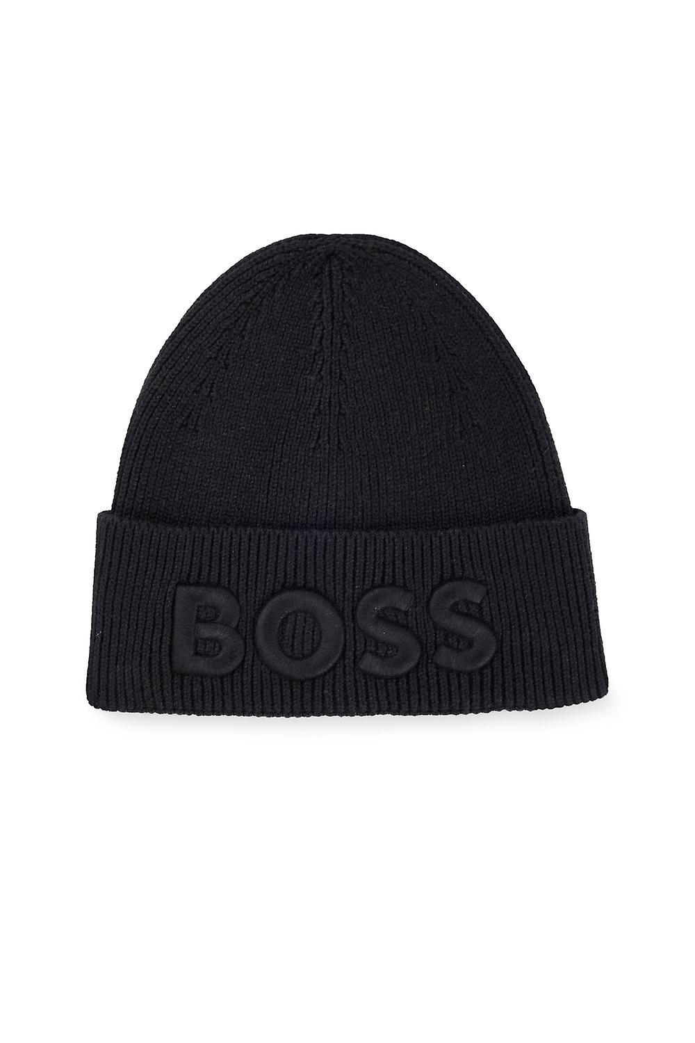 Hugo Boss Men's BOSS Accessories Boss Afox Beanie Hat Black 1 Size