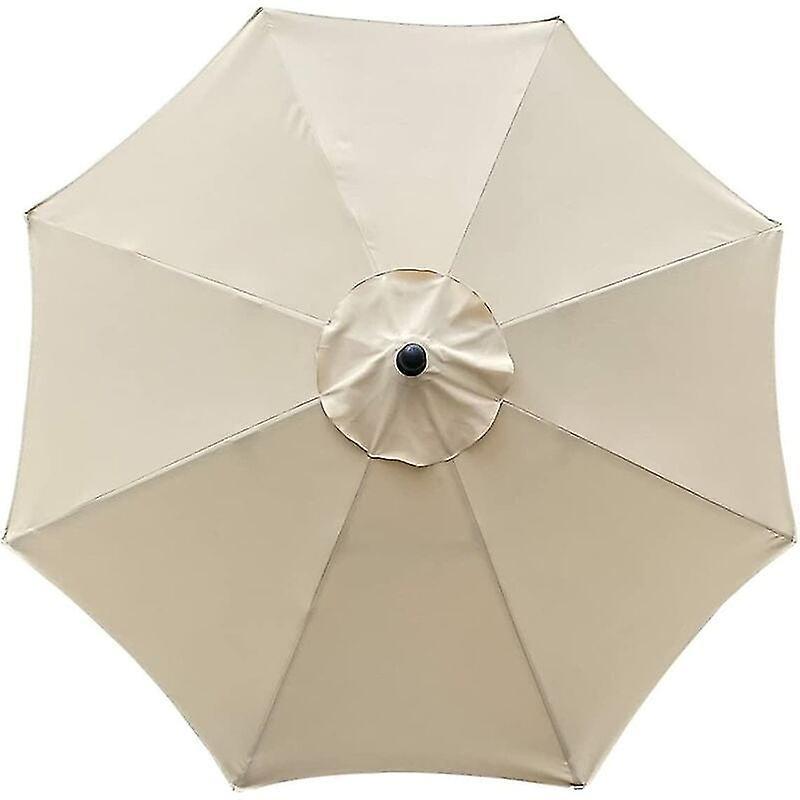 Camila Replacement Cover For Parasol, 8 Ribs, 3 M, Waterproof, Anti-uv, Replacement Fabric, Beige