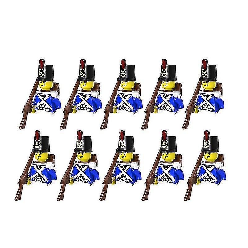 Sunset Wwii Napoleonic War Military Model Building Blocks Imperial Navy British French Knight Infantry Soldier Weapon Brick Children's Toys 10pcs35