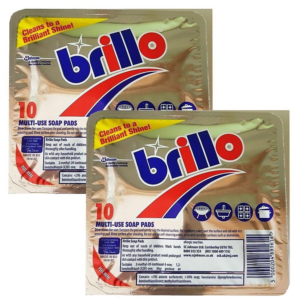 Brillo cleaning pads (2 Pack) 2 x 10 pads