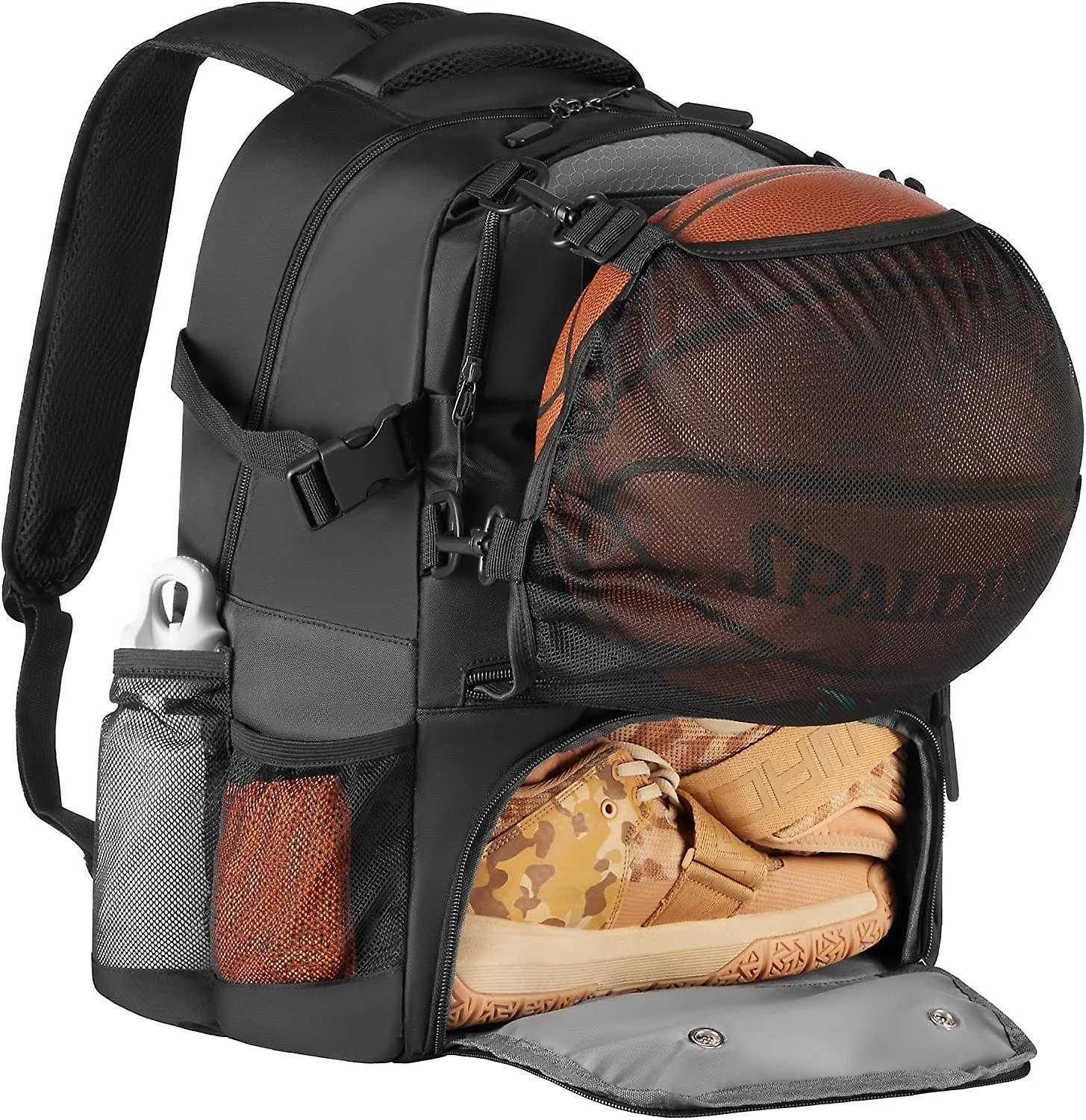 Szczw Basketball Backpack (with Net For Basketball Football), Boys School Backpack For 15.6 Inch Computer