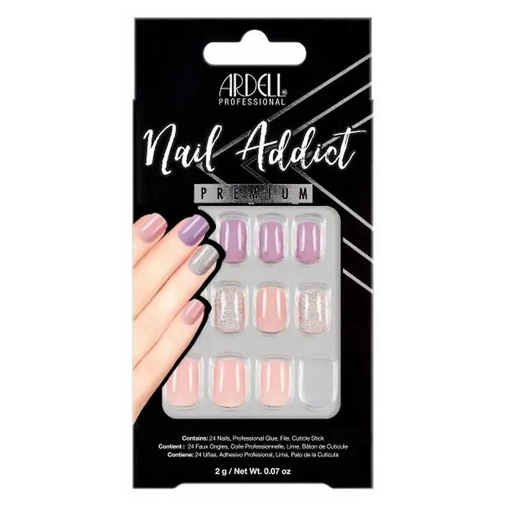 Ardell Nails Ardell Beauty Nail Addict Premium False Nails - Pastel Pink & Purple (24 Nails) (54614)