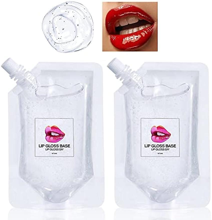 Lelinker Lip Gloss Base Clear 50ml Clear Lip Gloss Base Lipgloss Gel Base,non-stick Lipstick Primer For Diy Handmade Lip Balms Lip Gloss 1 Pcs