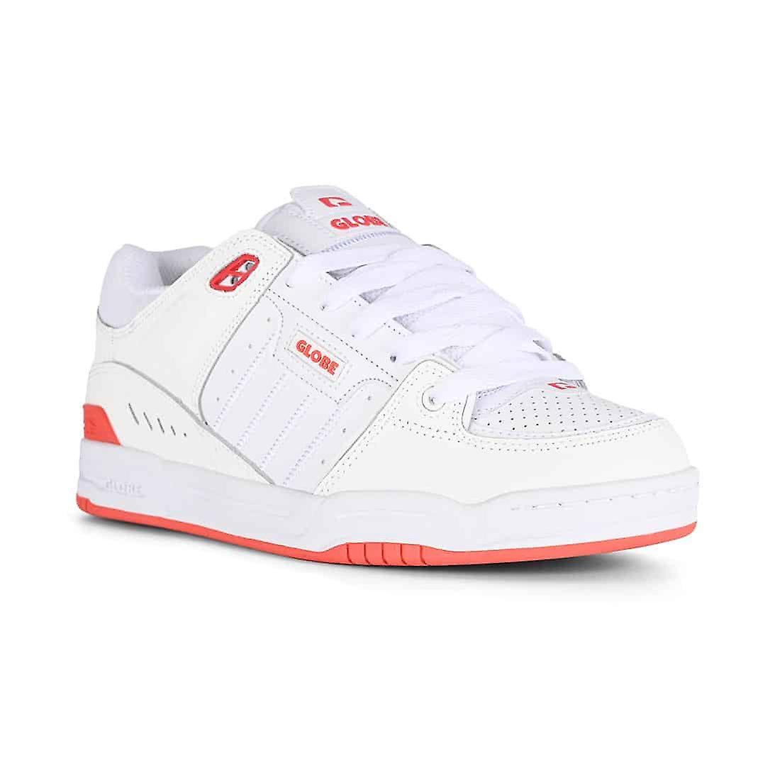 Globe Fusion Skate Shoes - White/Red UK 9 / EU 43