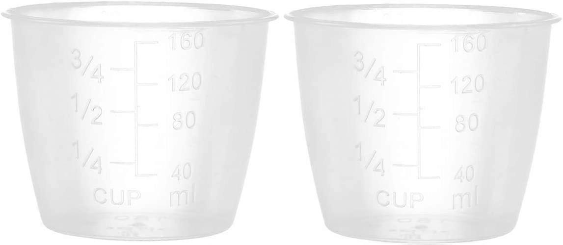 Szczw Plastic Transparent Graduated Measuring Cups Rice Measuring Cups Electric Rice Cooker Replacement Cups Kitchen Supplies Clear 2 Pack One Size