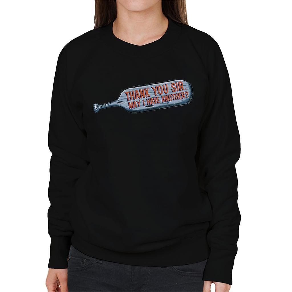 Animal House Thank You Sir May I Have Another Women's Sweatshirt Black Small