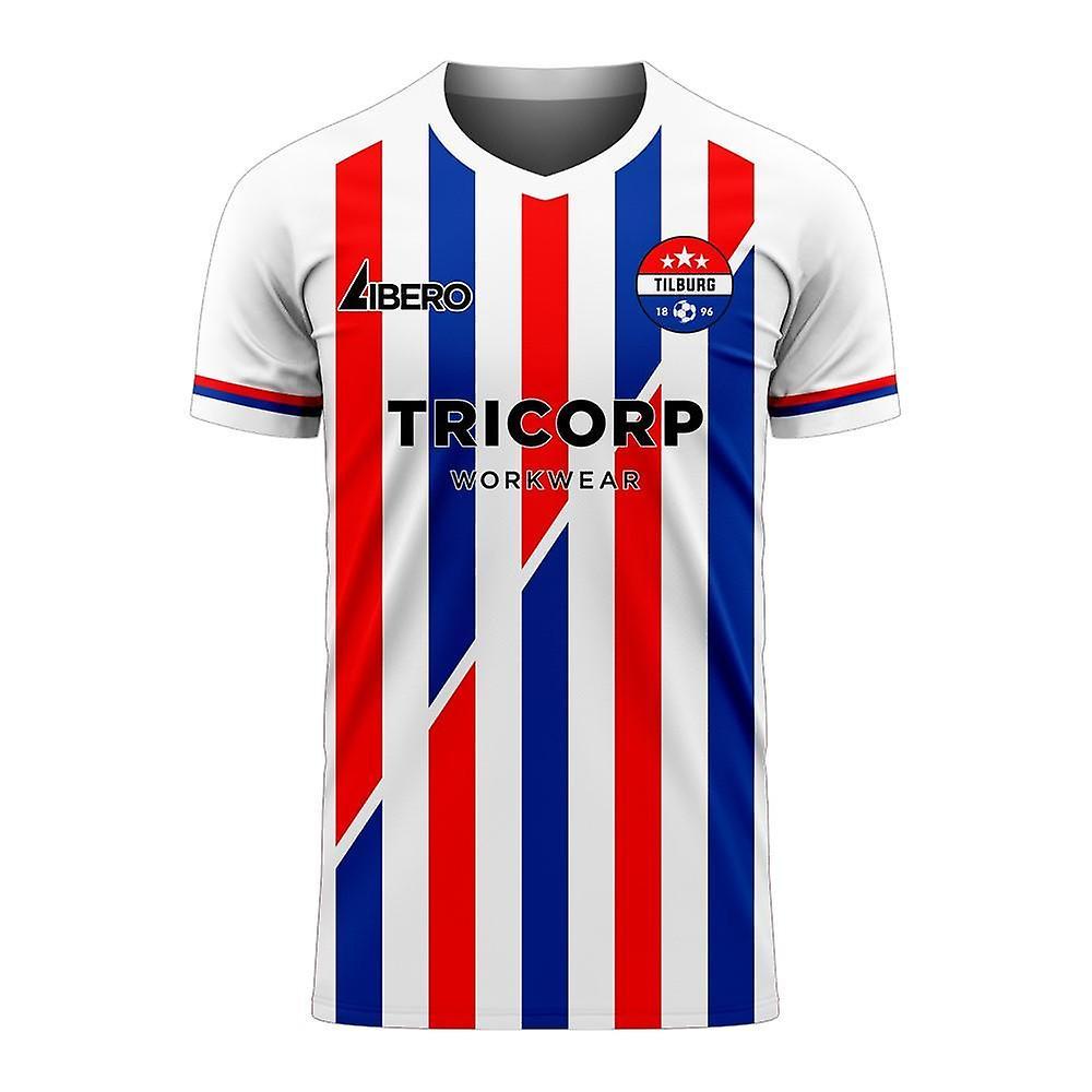 Libero Sportswear Willem II 2024-2025 Home Concept Football Kit (Libero) - Little Boys White LB 6-7yrs (116-122cm)