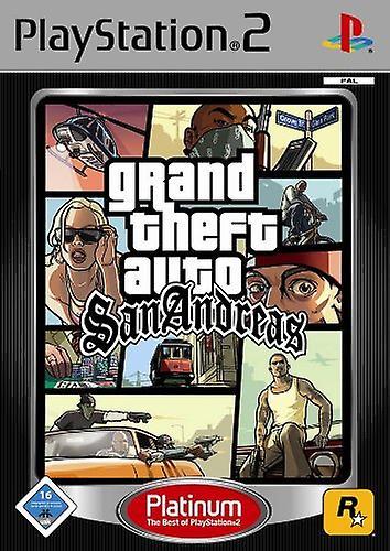 PlayStation 2 Grand Theft Auto  San Andreas Platinum (PS2) - PAL - New & Sealed