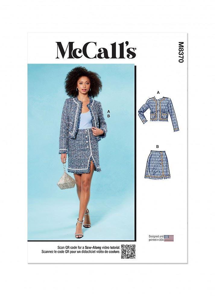 McCalls Sewing Pattern 8370 Women A5 (6-8-10-12-14)