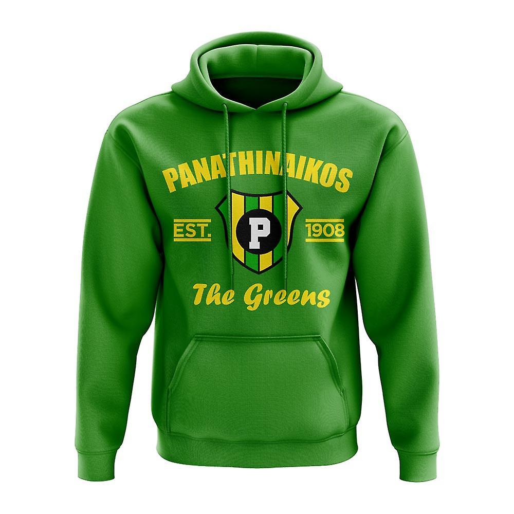 UKSoccerShop Panathanikos Established Hoody (Green) Womens XXL (Size 18 - 40 inch Chest)