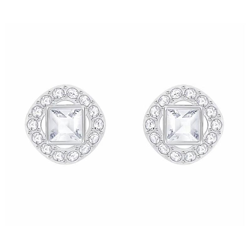 Dewenwils Dww-Ovale Square strass boucles d'oreilles Femme piercing simplicit boucles d'oreilles cadeau pour petite amie cadeau d'anniversaire boud...