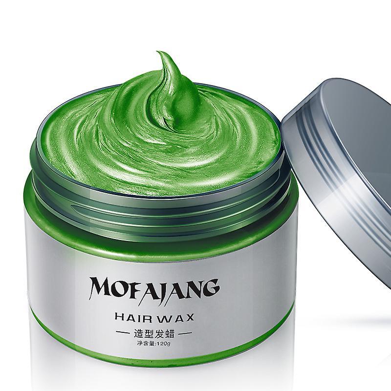 Serh Mofajang 9 Colors Unisex Hair Color Wax Mud Dye Styling Cream Diy Coloring green