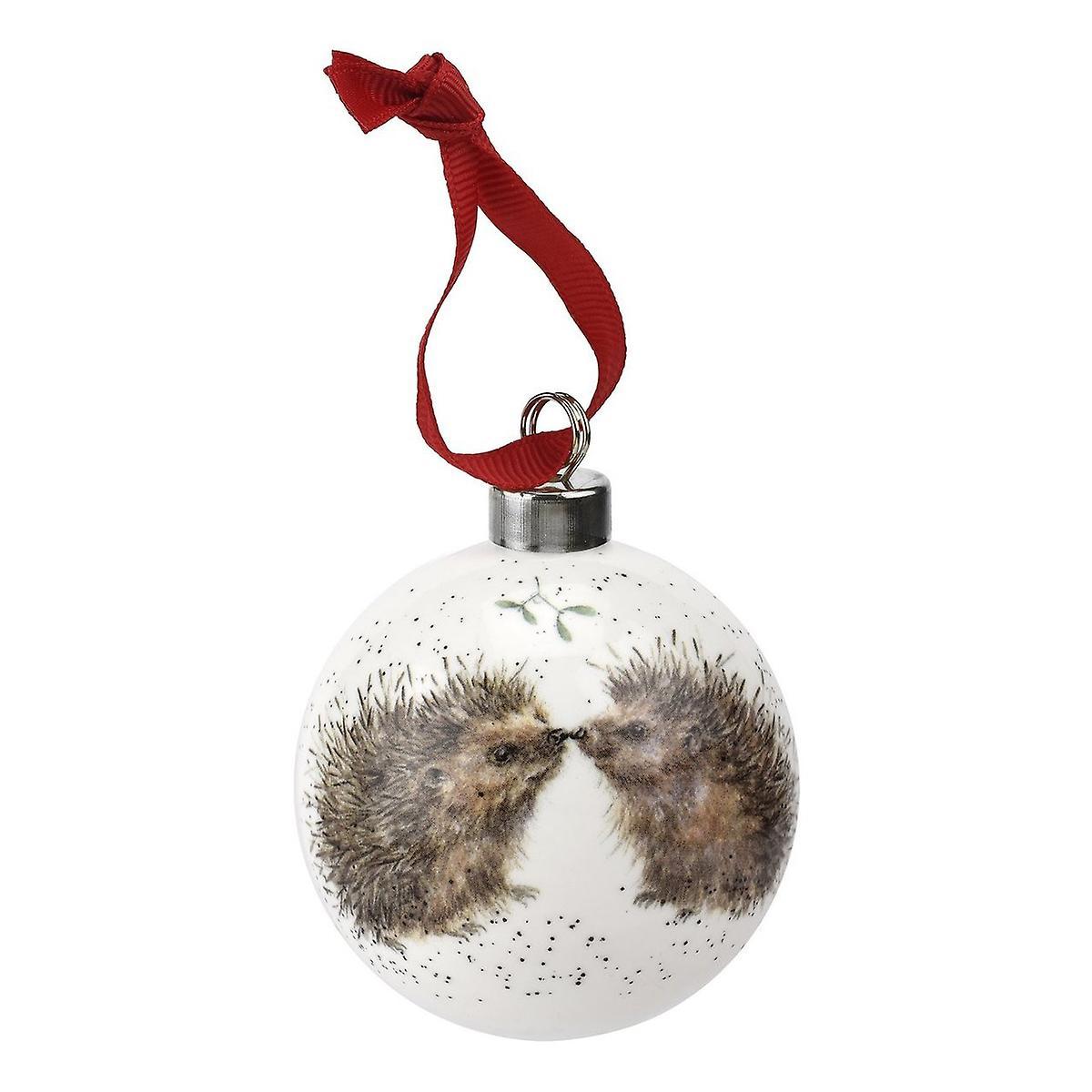 Wrendale Bauble Hedgehugs White