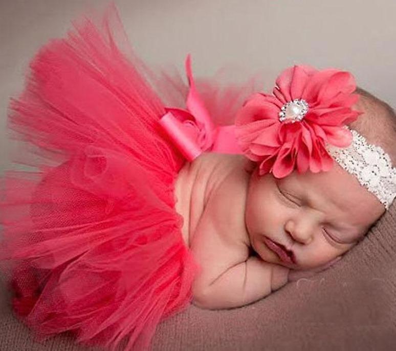 Slowmoose Baby Tutu Skirt And Headband Set Newborn