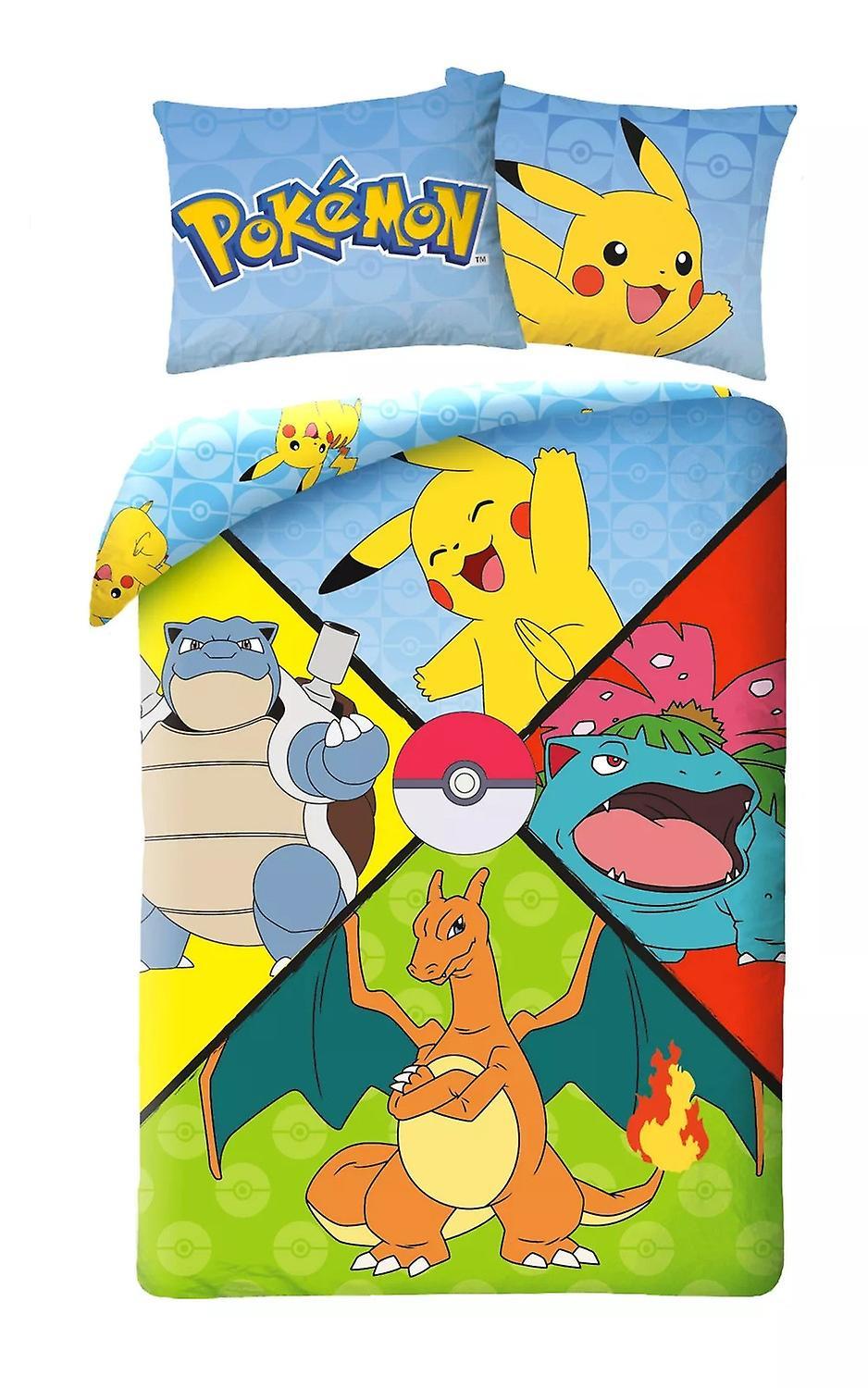 Pokémon Pokemon Cut-Up Duvet Cover Set Bed Set 140x200+70x90cm