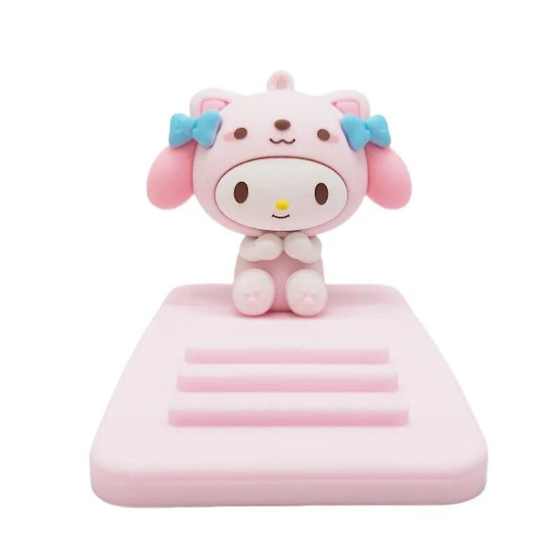 Aionyaaa Kawaii Sanrios 3d Doll Desktop Phone Holder Creative Decoration Anime Kuromi My Melody Cinnamoroll Cute Cartoon Birthday Gift