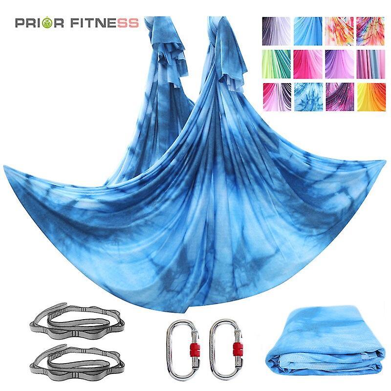 PRIOR FITNESS 5 Meters Yoga Hammock set Anti gravity inversion Aerial yoga Equipment swing Trapeze  Yoga & Pilates Blocks Snow