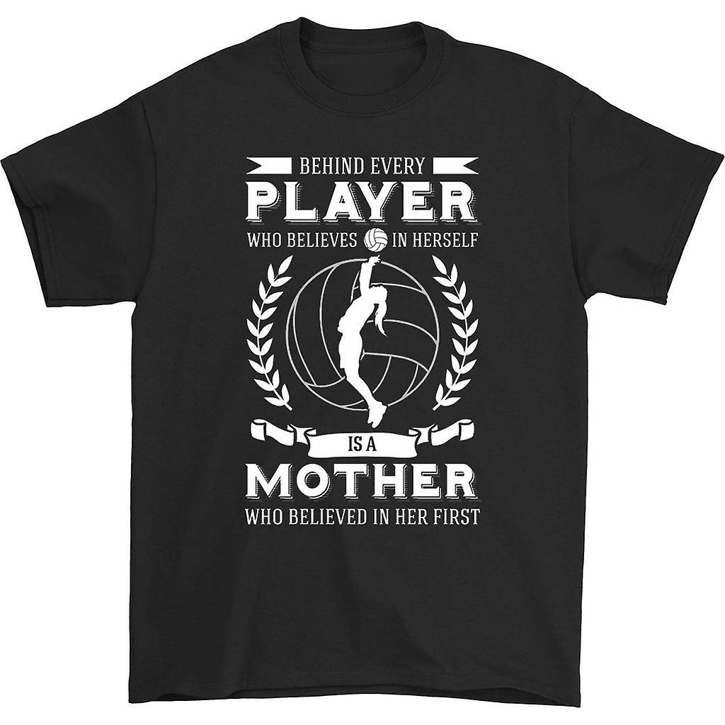 HISHARK Behind every player who believes in herself is a mother shirt Black XXXL