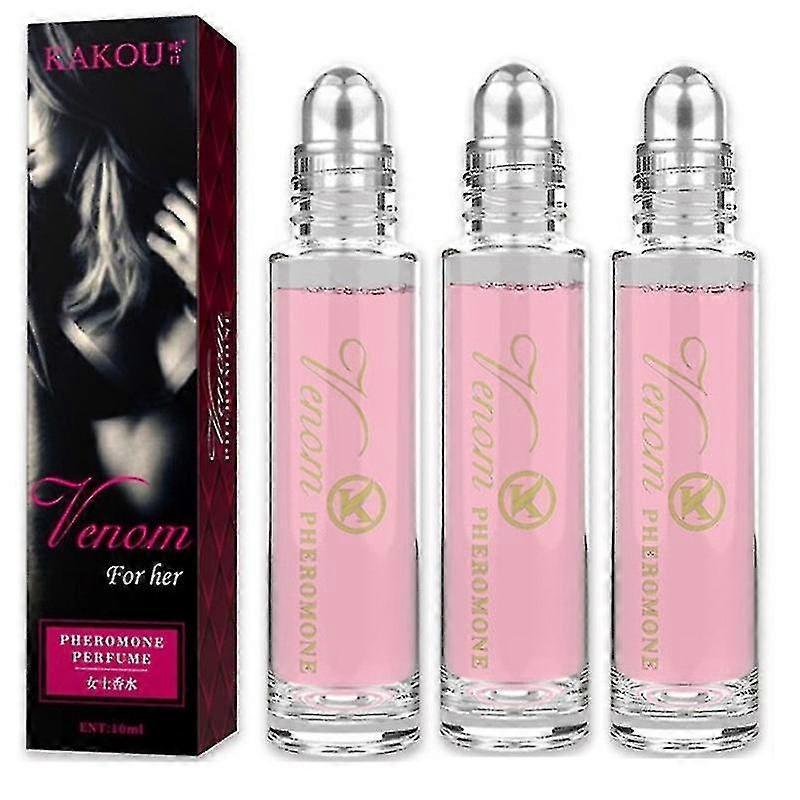 Transpeed 3pcs Pheromone Intimate Partner Perfume Attract Girl Men&women Roll On Fragrance