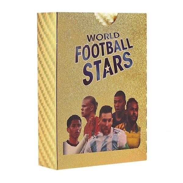 Best Trade 50pcs Funny Football Gold Cards Kids Toys