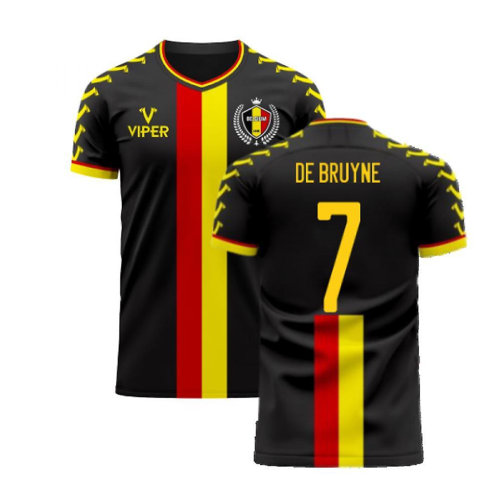 Viper Sportswear Belgium 2024-2025 Away Concept Football Kit (Viper) (DE BRUYNE 7) Black M