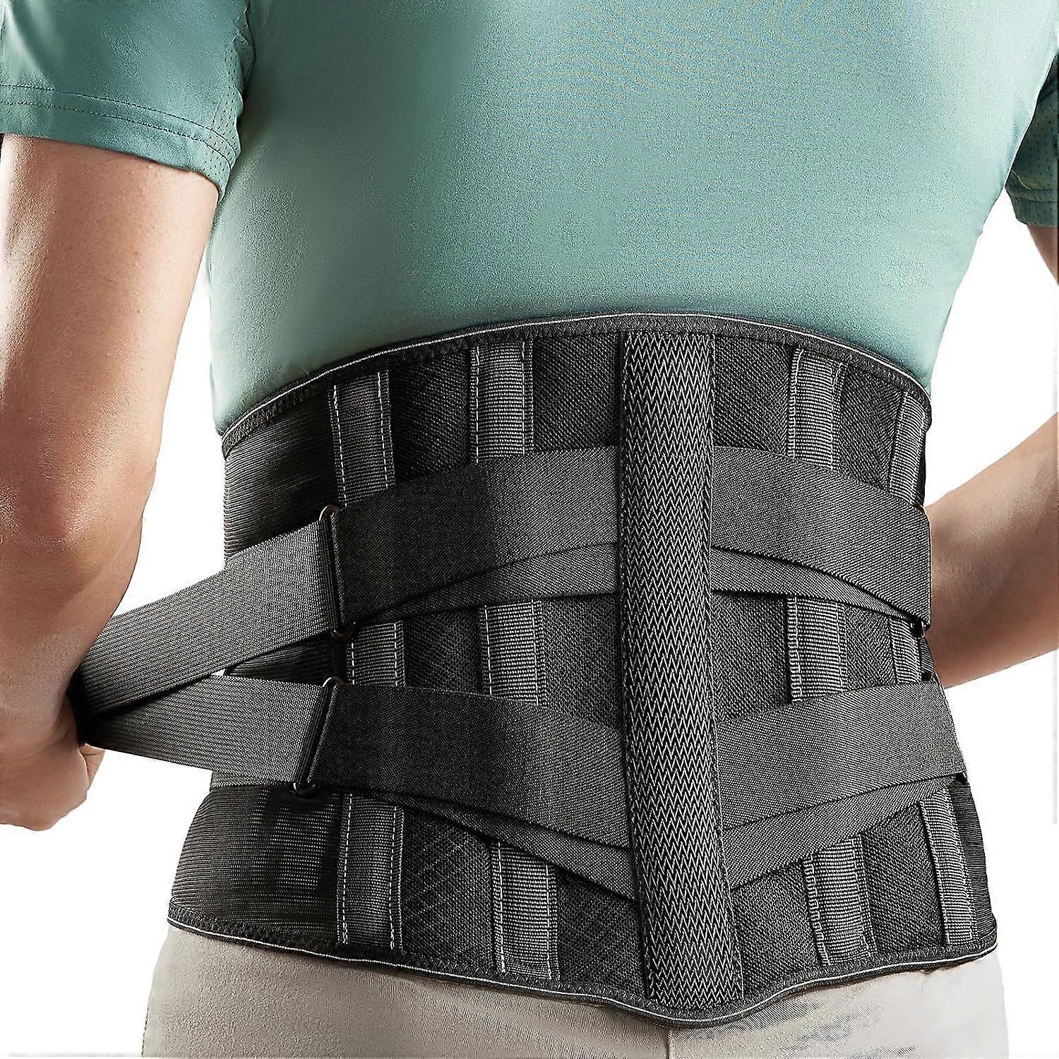 Unbrand Back Brace For Lower Back, Immediate Pain Relief Back Support Belt For Men Women With 3D Lumbar Pad XXL