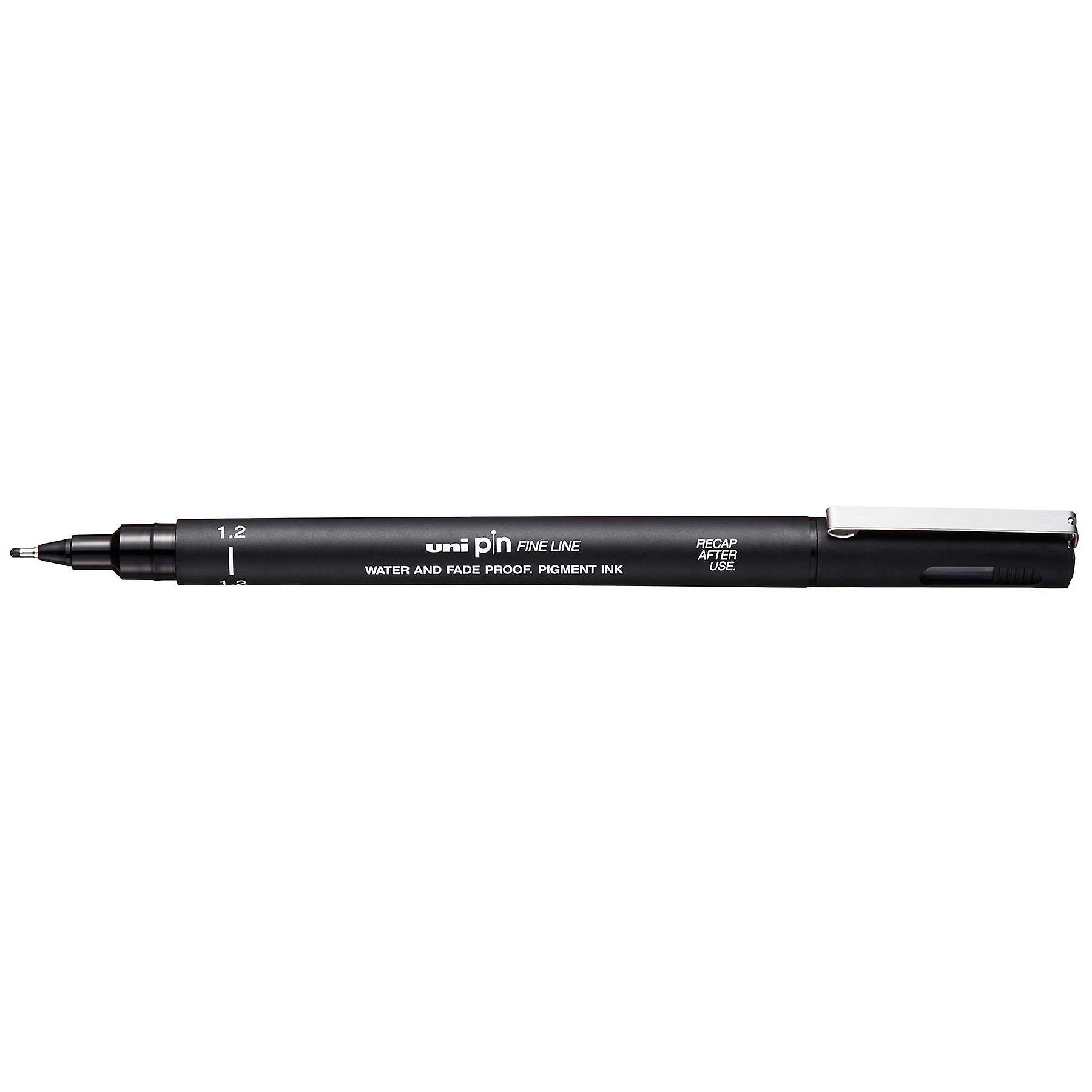 Uni-Ball Uni Pin Fine Line Pen, Black, 1.2