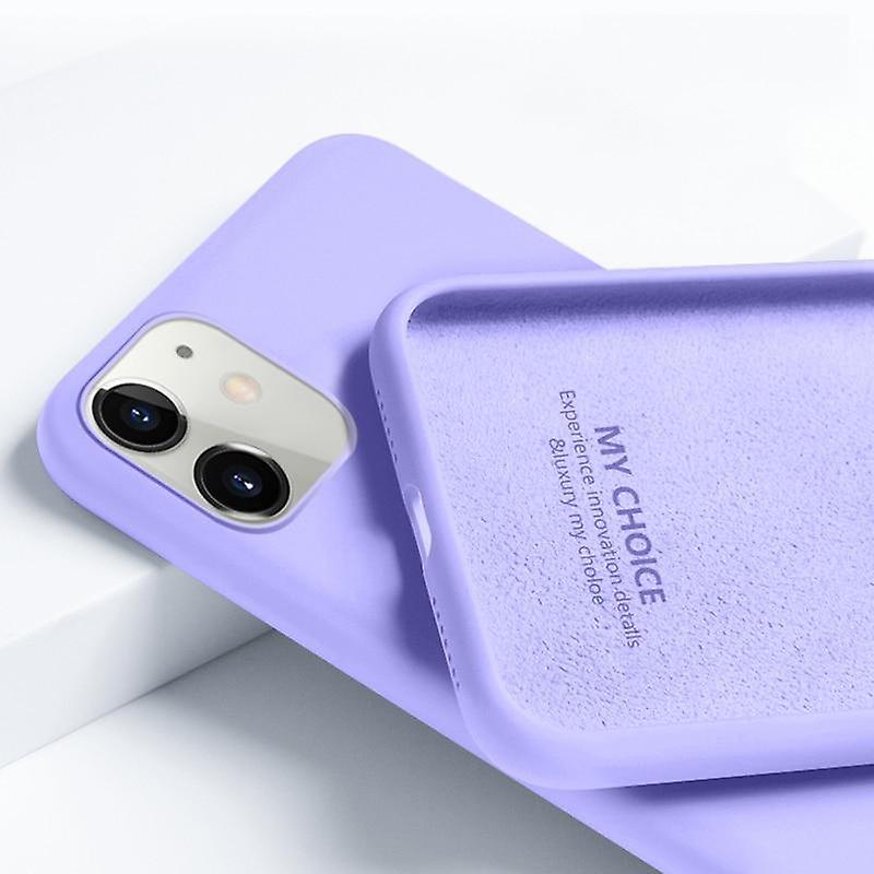 Slowmoose Cute Soft Silicone, Anti-fall And Impact Resistant-full Coverage Back Cover Lilac Purple For iPhone 11