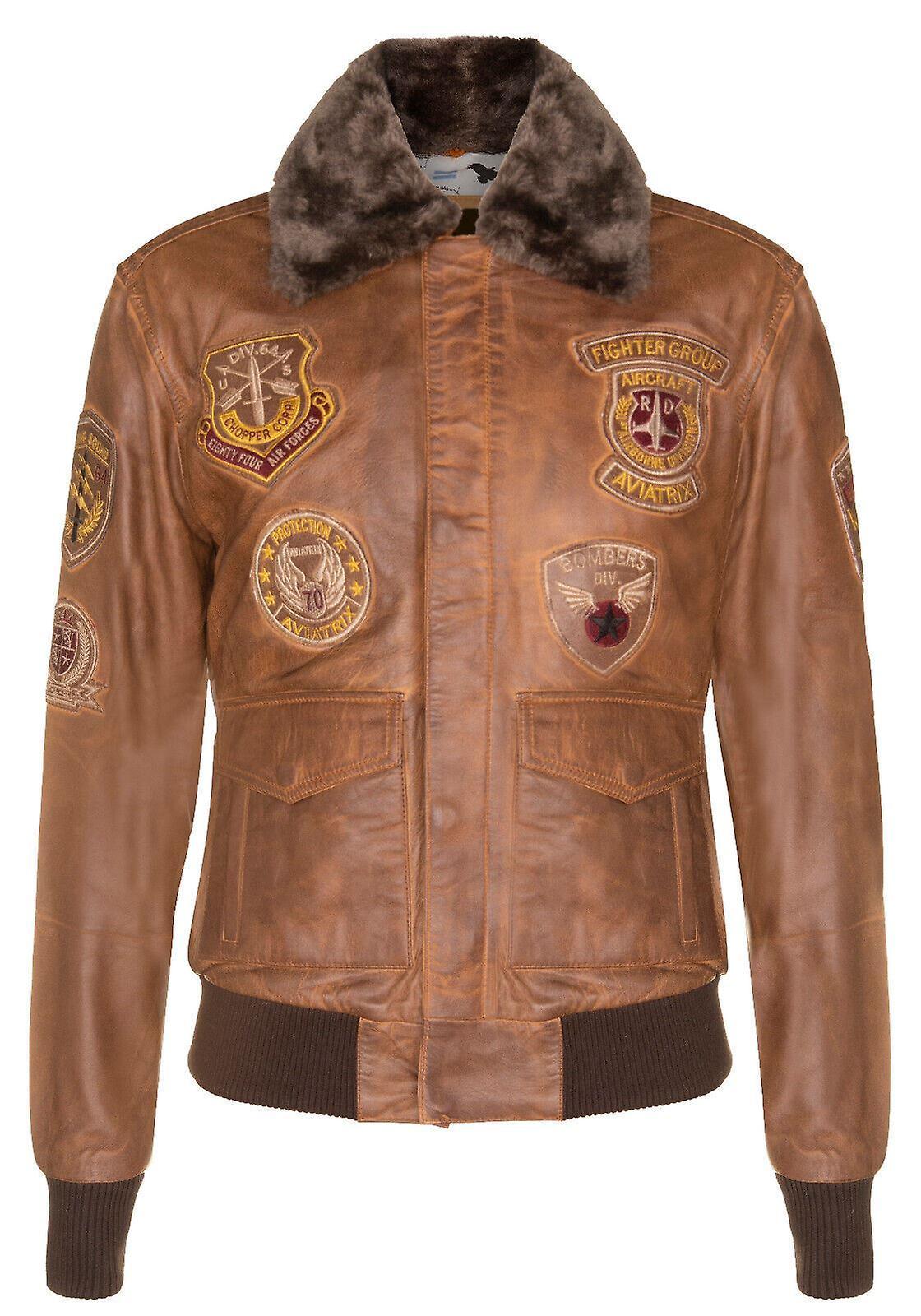 Leather Air Force Bomber Jacket - Belgrade